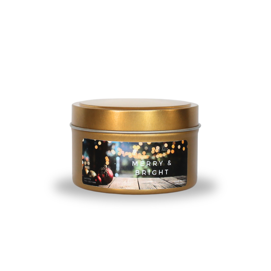 Merry & Bright Wickless Candle – Sparkling Citrus, Berries & Holiday Glow