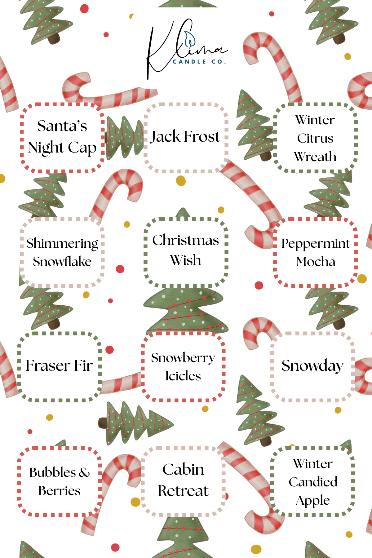 Holiday Advent Calendar Wax Melts – 12 Festive Scents