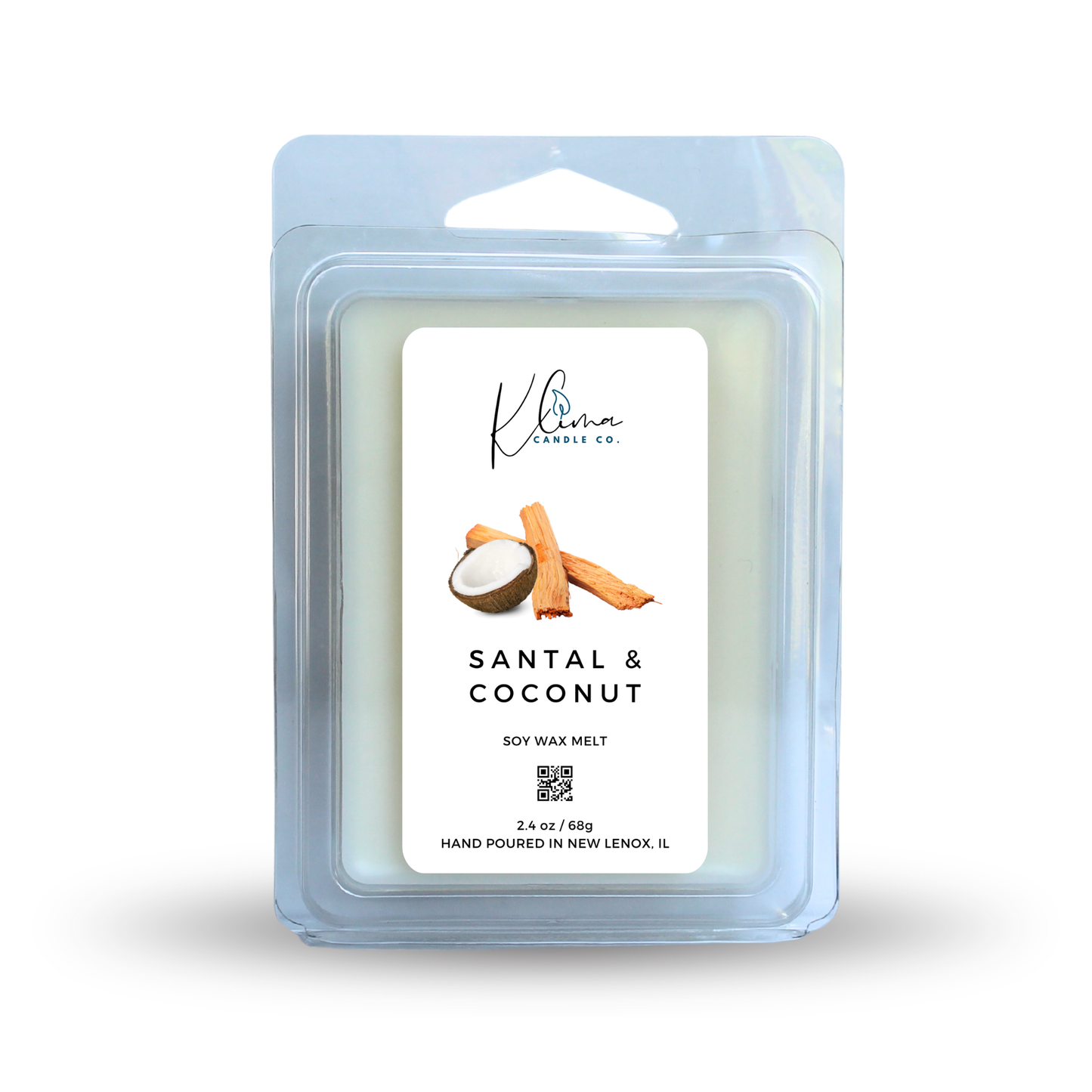 Santal & Coconut Wax Melts – Sandalwood, Coconut & Tonka
