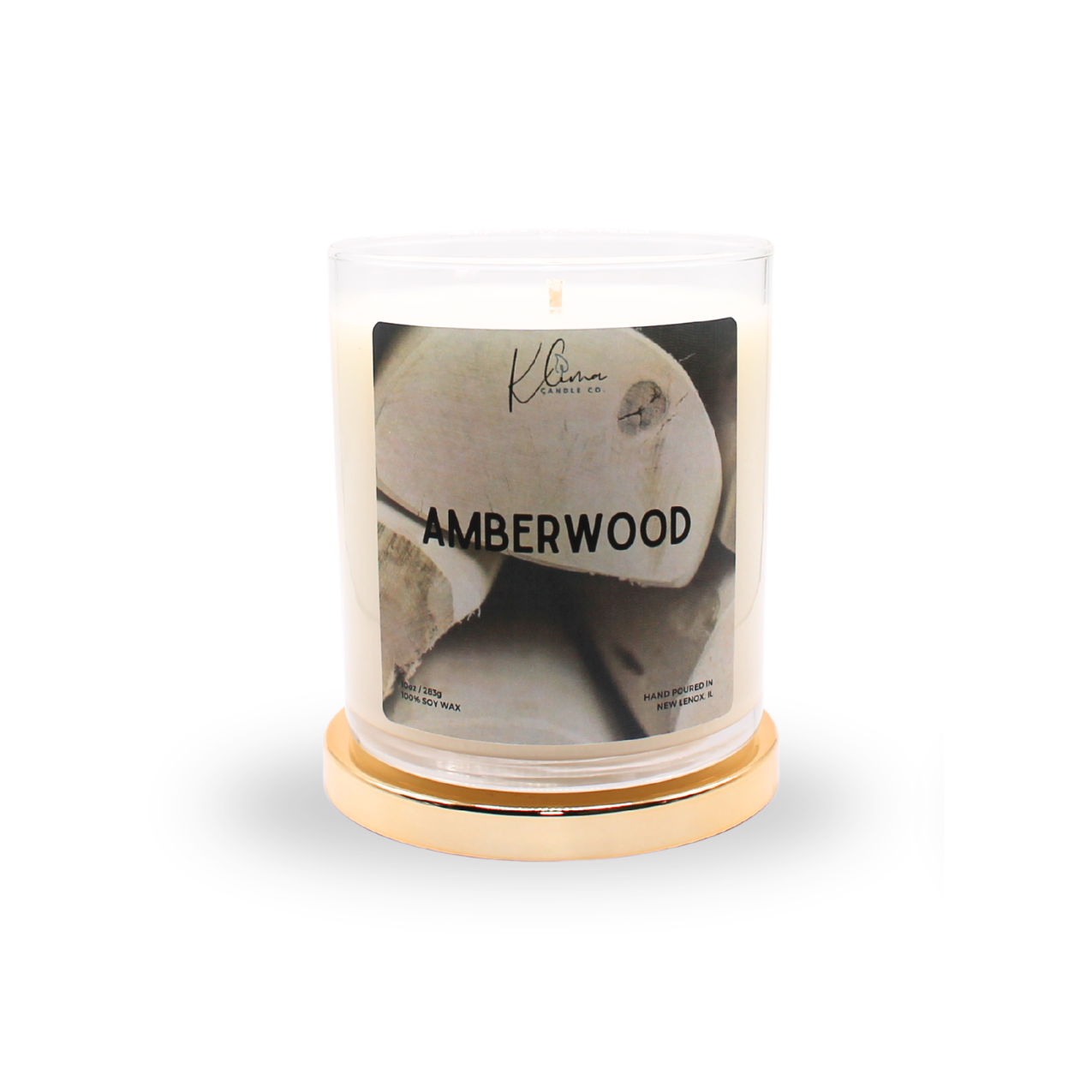 Amberwood Candle – Citrus Zest, Tonka Bean & Black Amber Resin
