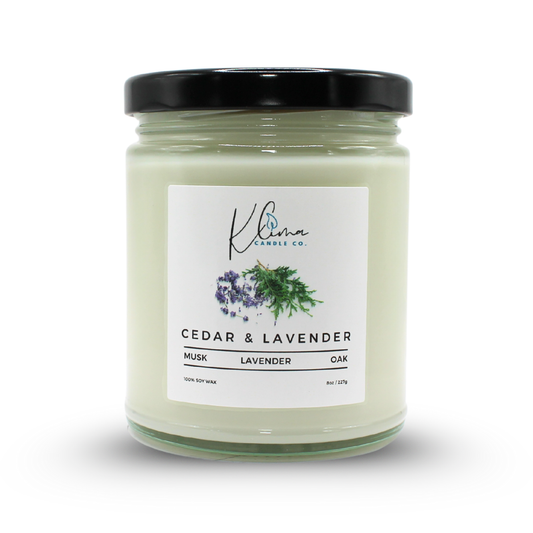 Lavender & Cedar Candle – Grounded, Fresh & Relaxing