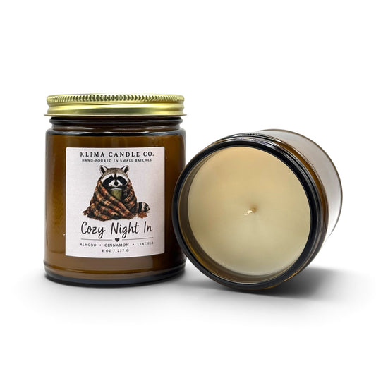 Cozy Night In Candle – Almond, Cinnamon & Leather