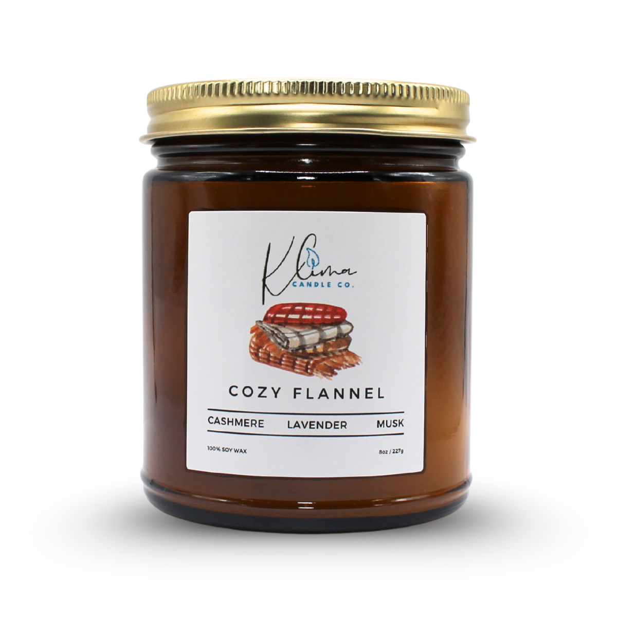 Flannel-Inspired Candle – Soft, Clean & Comforting