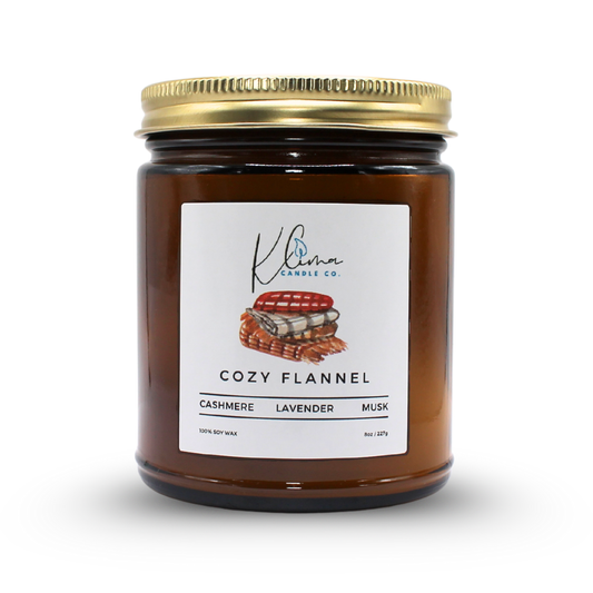 Flannel-Inspired Candle – Soft, Clean & Comforting