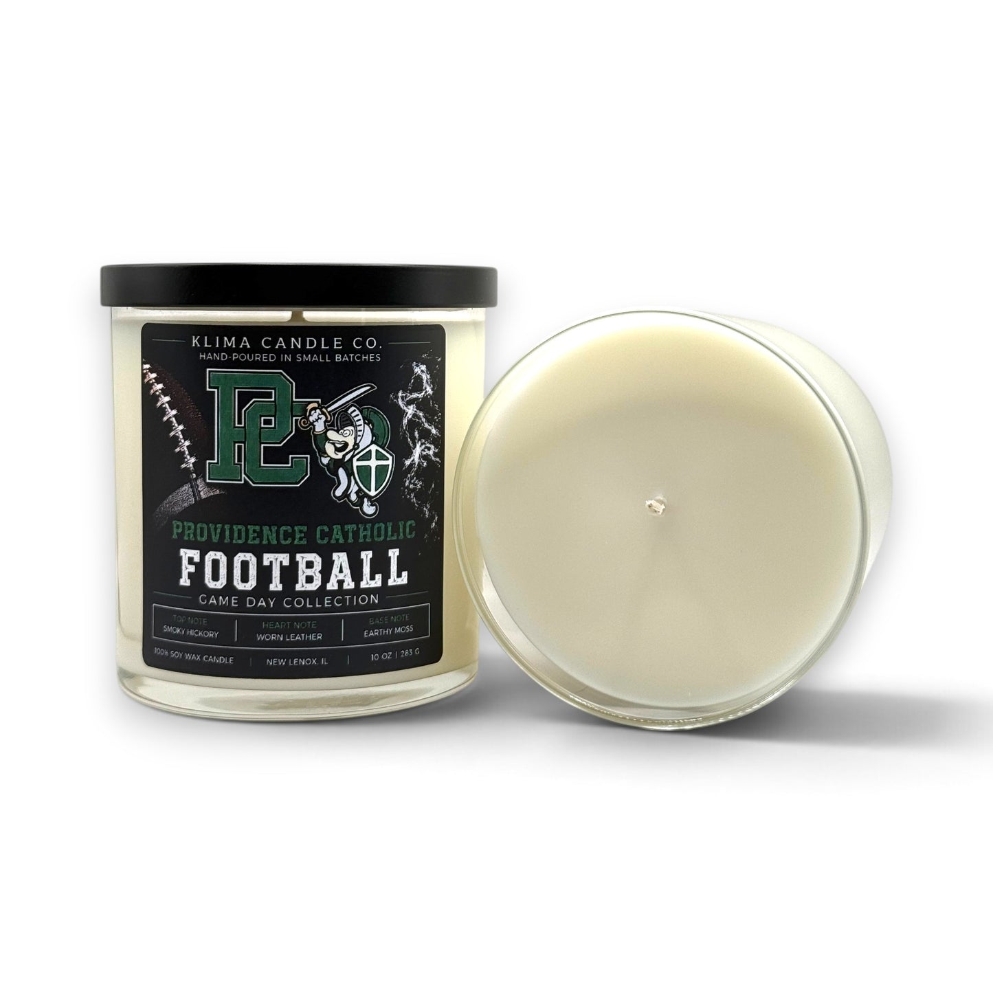 Game Day Football Candle – Smoky Hickory, Worn Leather & Earthy Moss