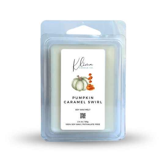 Pumpkin Caramel Swirl Wax Melts – Caramel, Pumpkin & Cinnamon