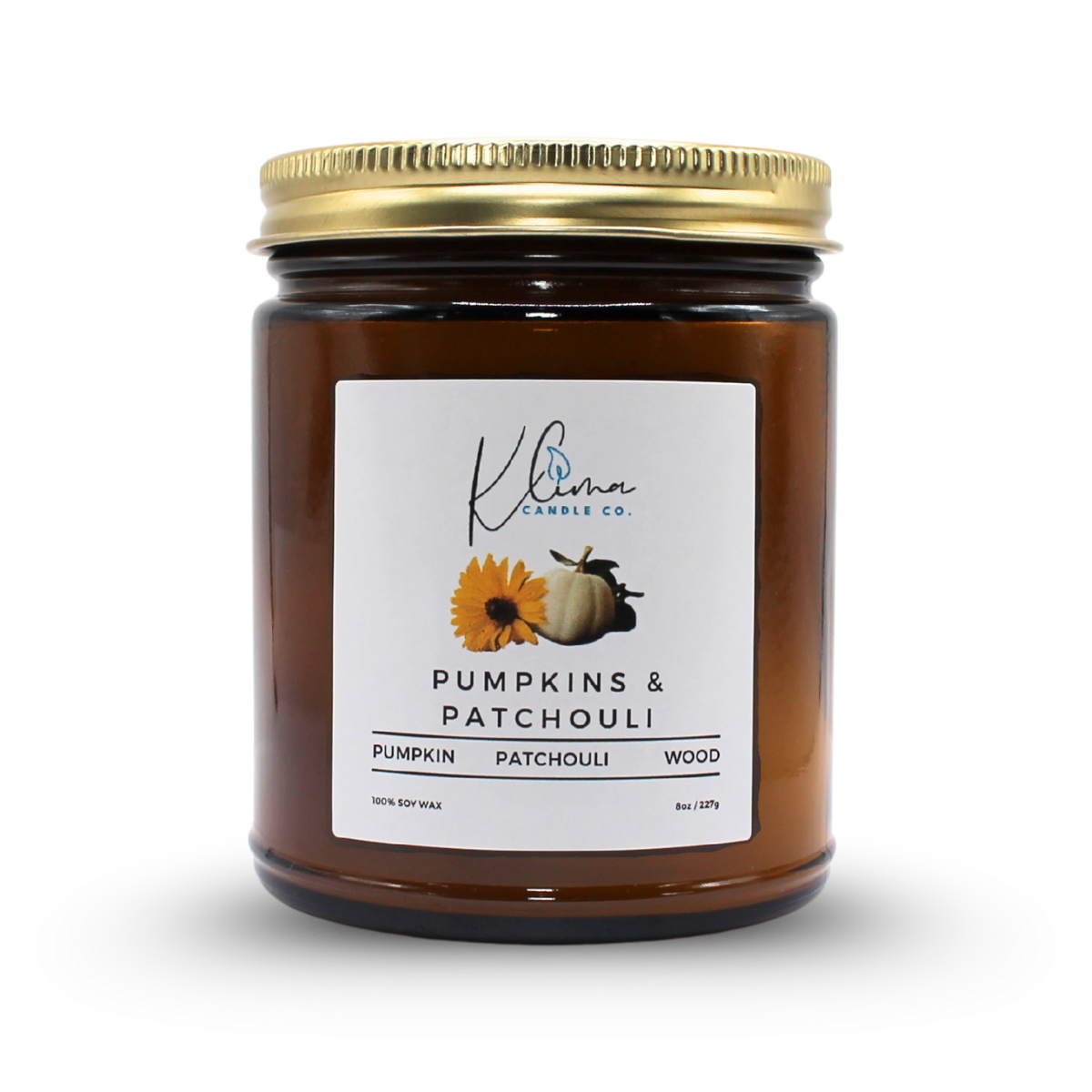 Pumpkin Patchouli Candle – Spiced Pumpkin & Warm Woods