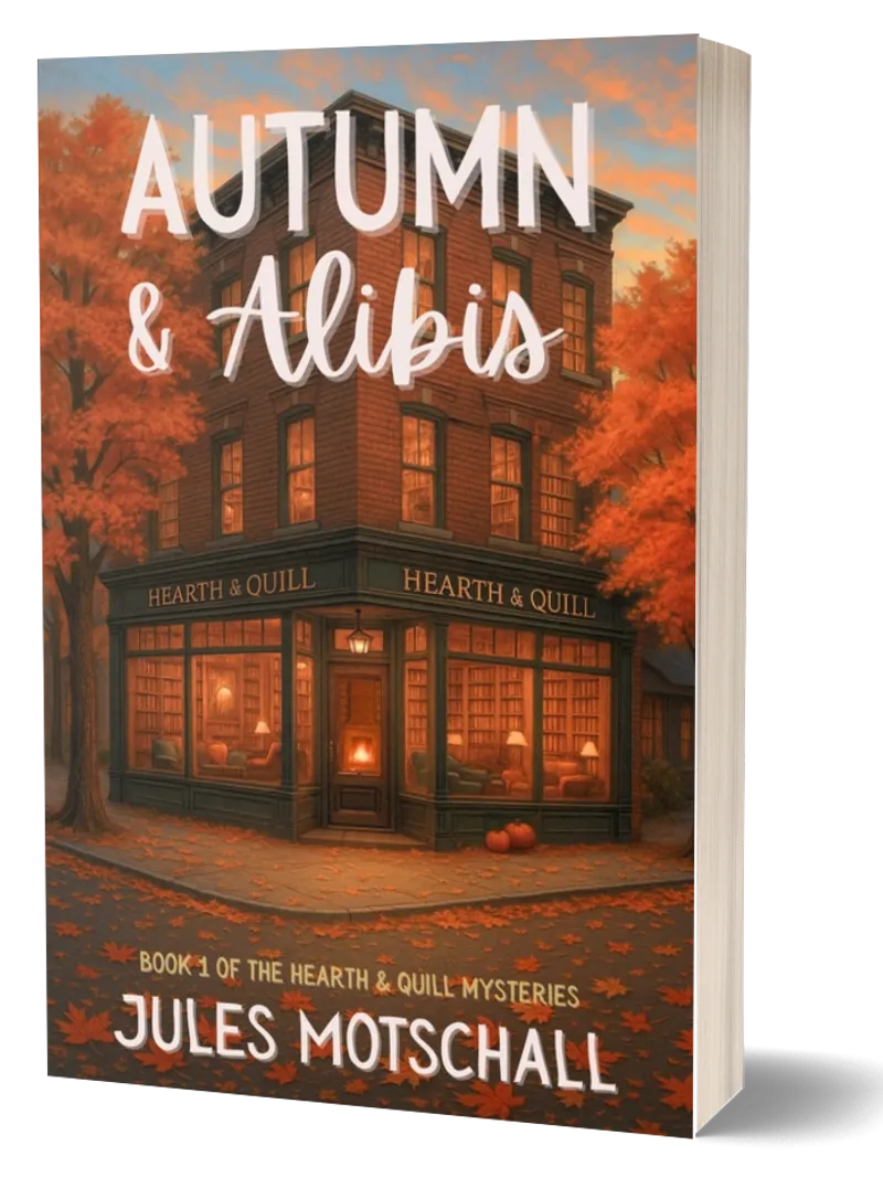 Autumn & Alibis Book by Jules Motschall | Cozy Fall Mystery