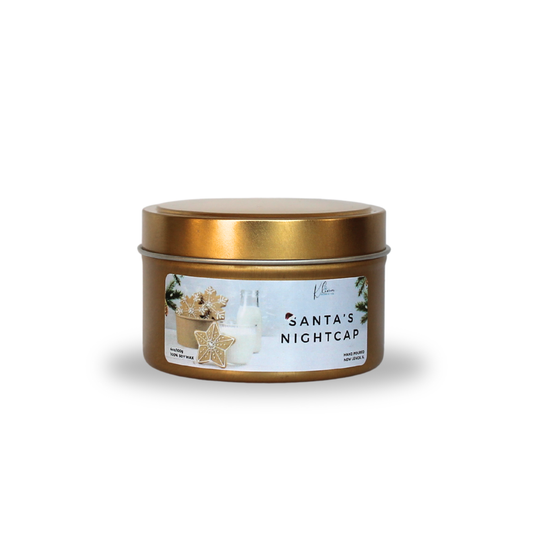 Santa’s Nightcap Wickless Candle – Warm Rum, Spice & Holiday Sweetness