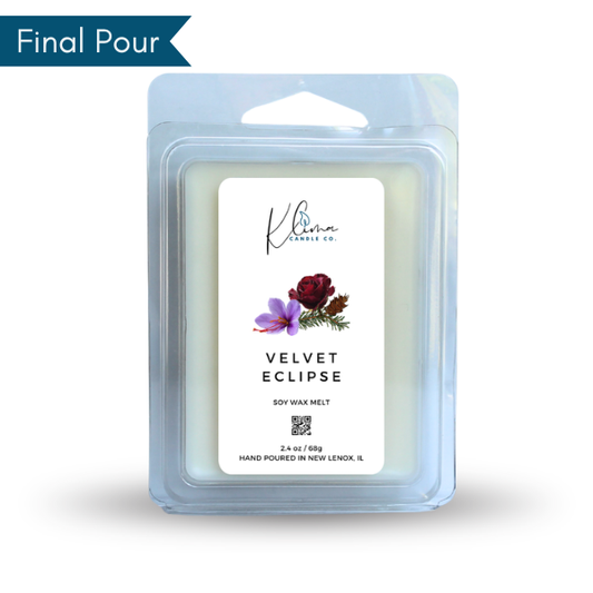 Velvet Eclipse Wax Melts – Saffron, Rose & Cashmere Musk
