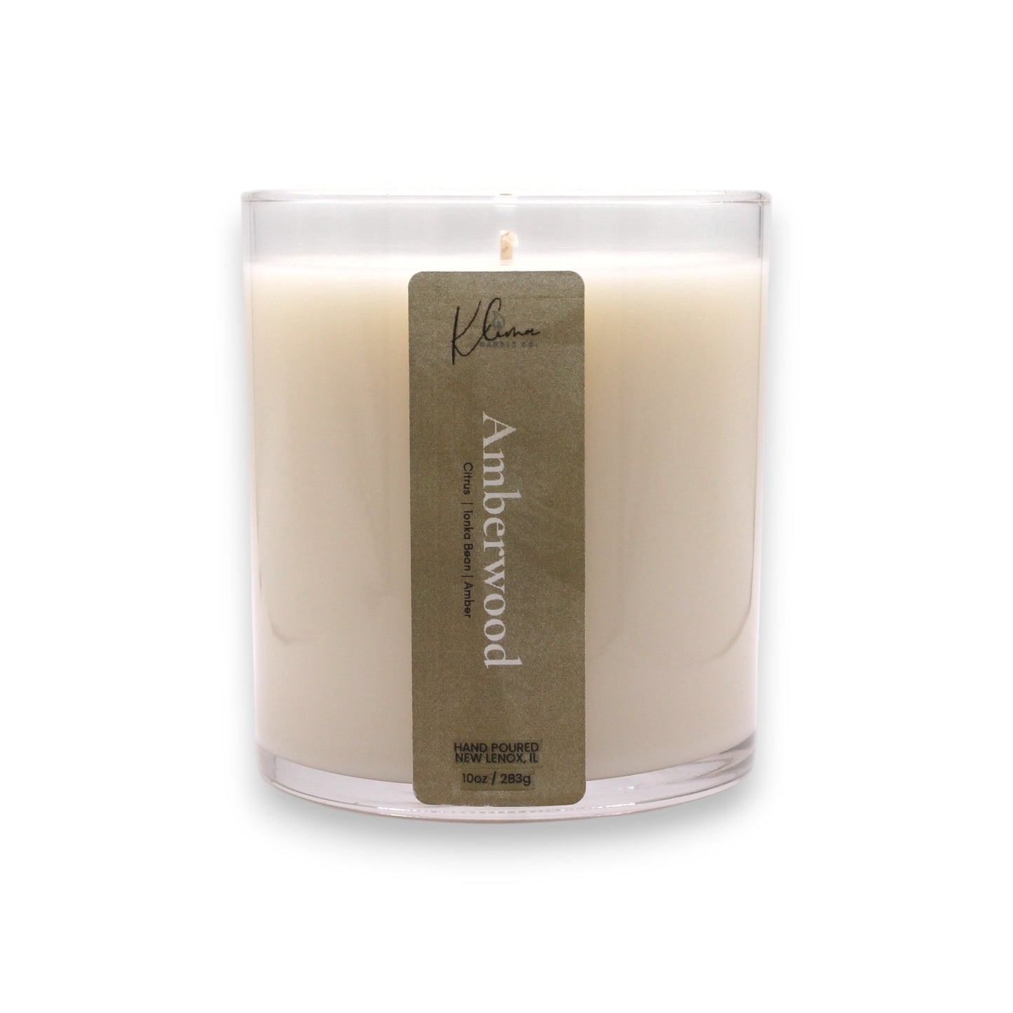 Amberwood Candle – Citrus Zest, Tonka Bean & Black Amber Resin
