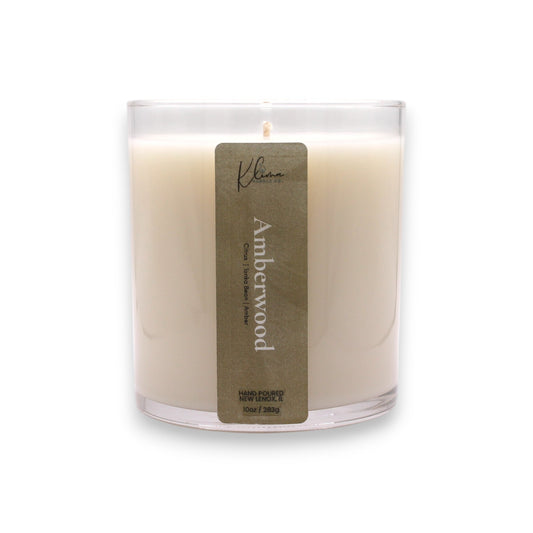 Amberwood Candle – Citrus Zest, Tonka Bean & Black Amber Resin