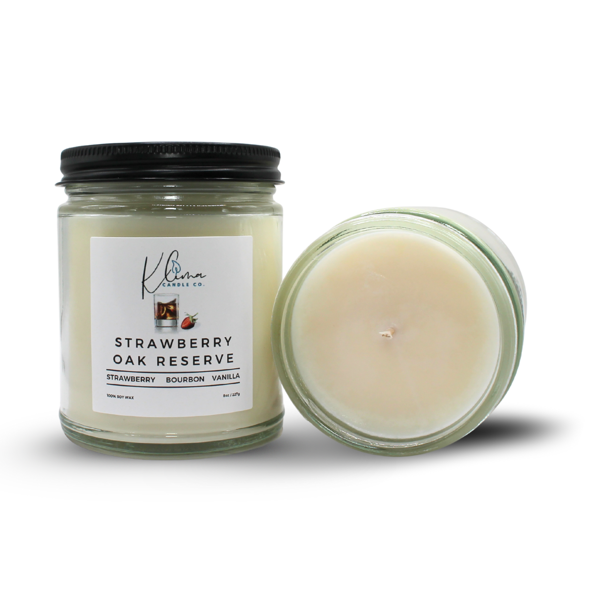 Strawberry Oak Reserve Candle – Bourbon, Strawberry & Vanilla