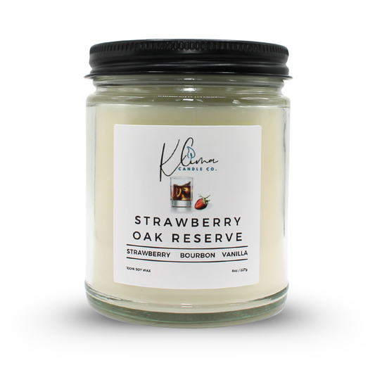Strawberry Oak Reserve Candle – Bourbon, Strawberry & Vanilla