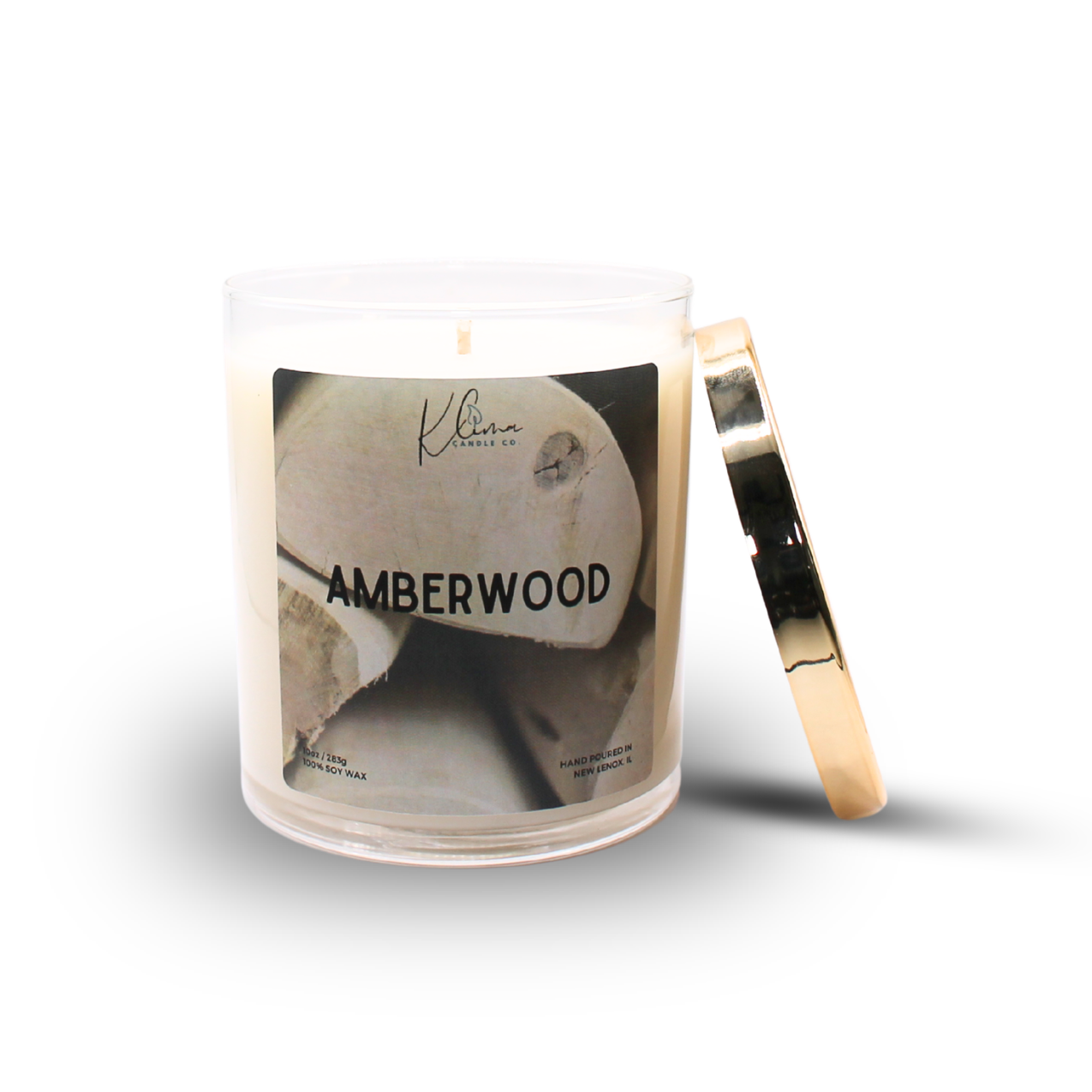 Amberwood Candle – Citrus Zest, Tonka Bean & Black Amber Resin
