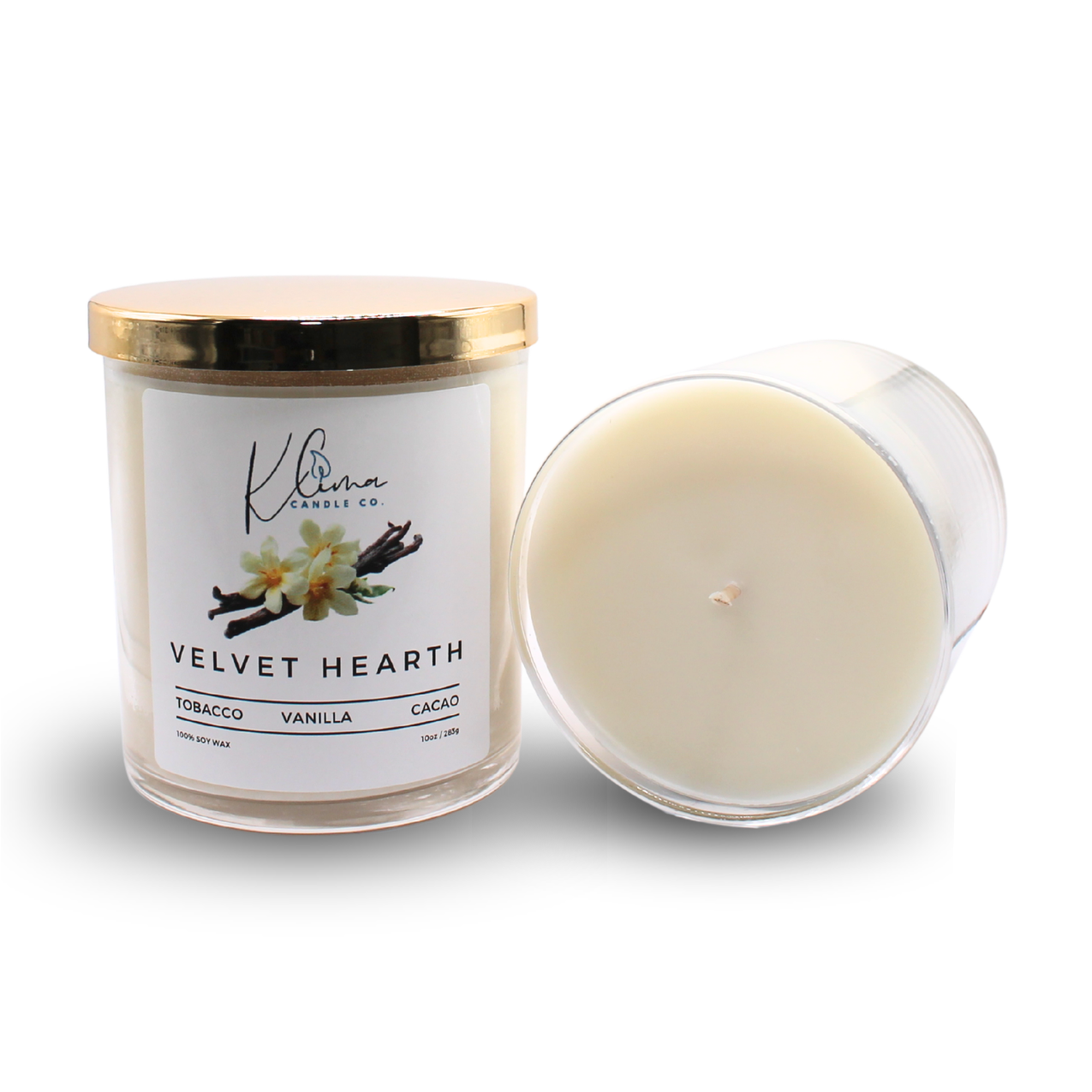 Velvet Hearth Candle – Spiced Tobacco, Vanilla & Cacao