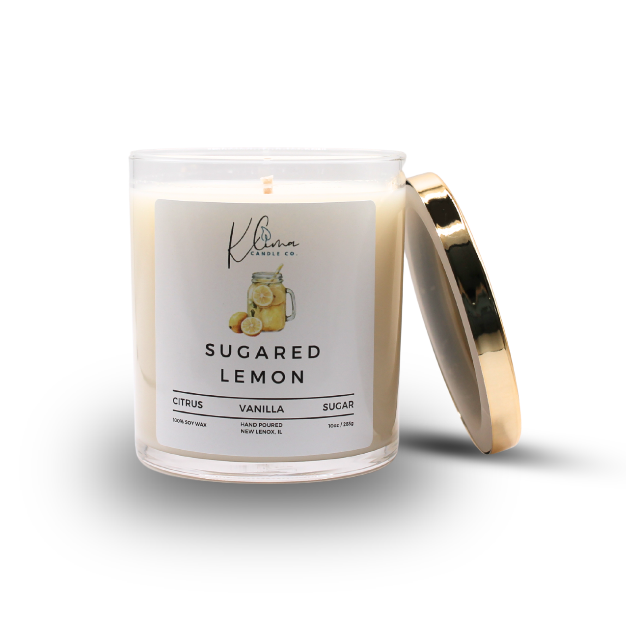 Lemon Sugar Candle – Citrus, Berry & Vanilla Sugar