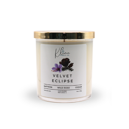 Velvet Eclipse Candle – Saffron, Rose & Cashmere Musk