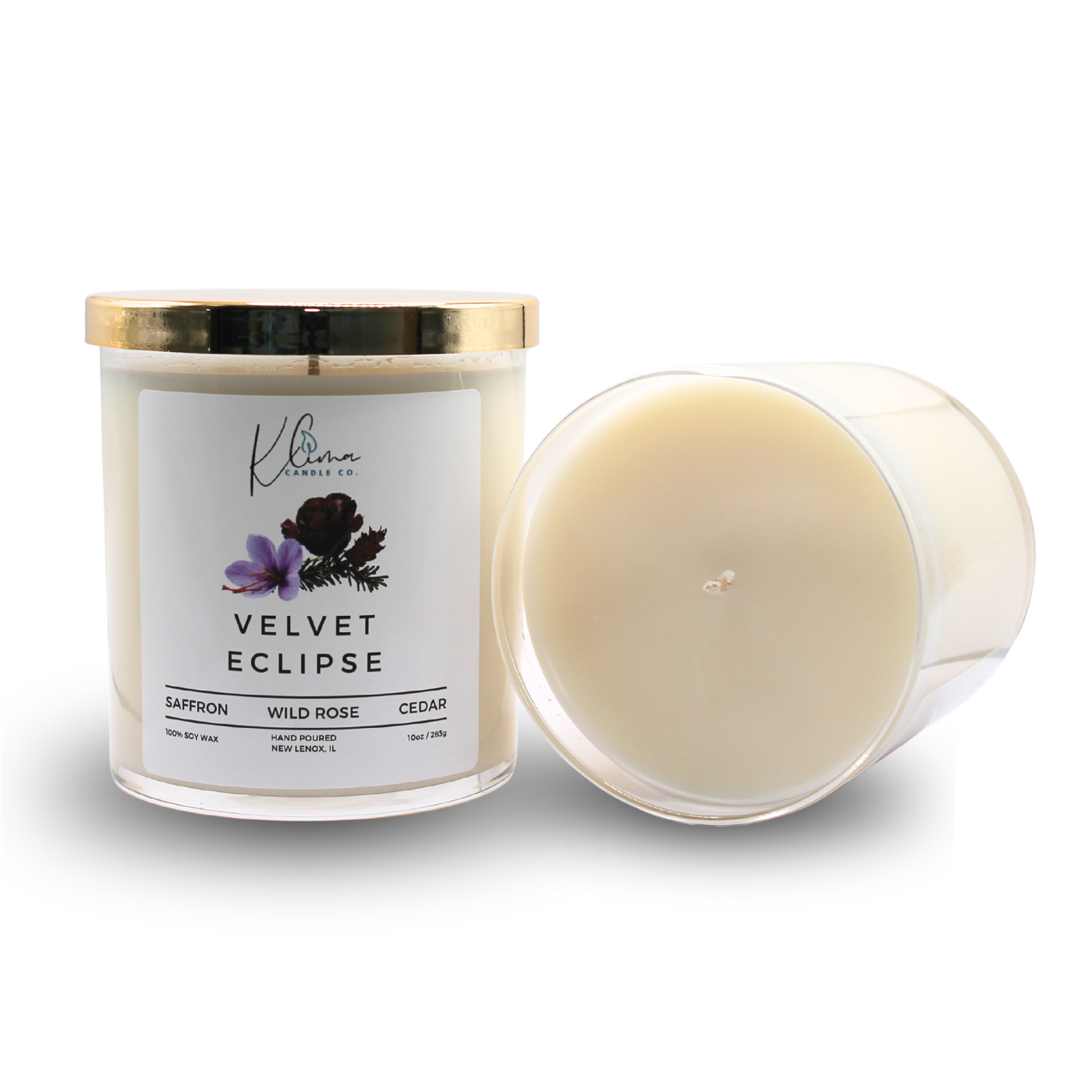 Velvet Eclipse Candle – Saffron, Rose & Cashmere Musk