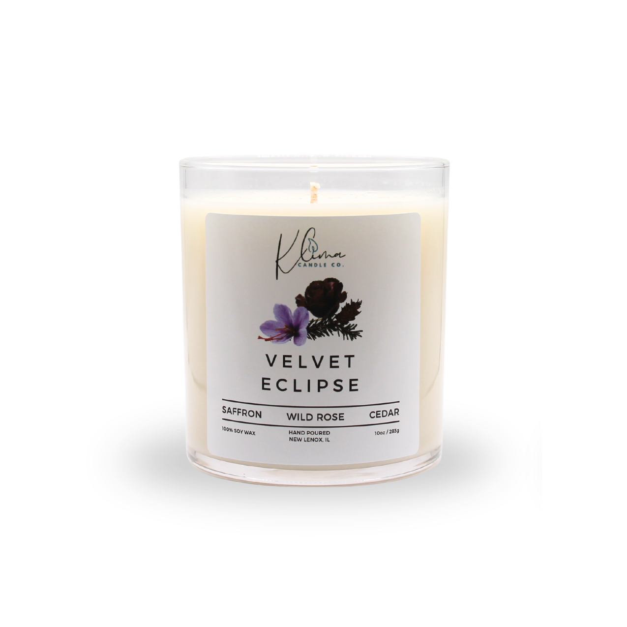 Velvet Eclipse Candle – Saffron, Rose & Cashmere Musk