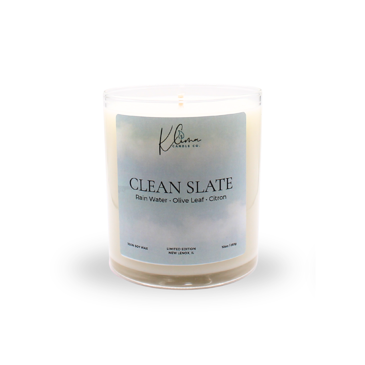 Clean Slate Candle – Rain Water, Olive Leaf & Citron
