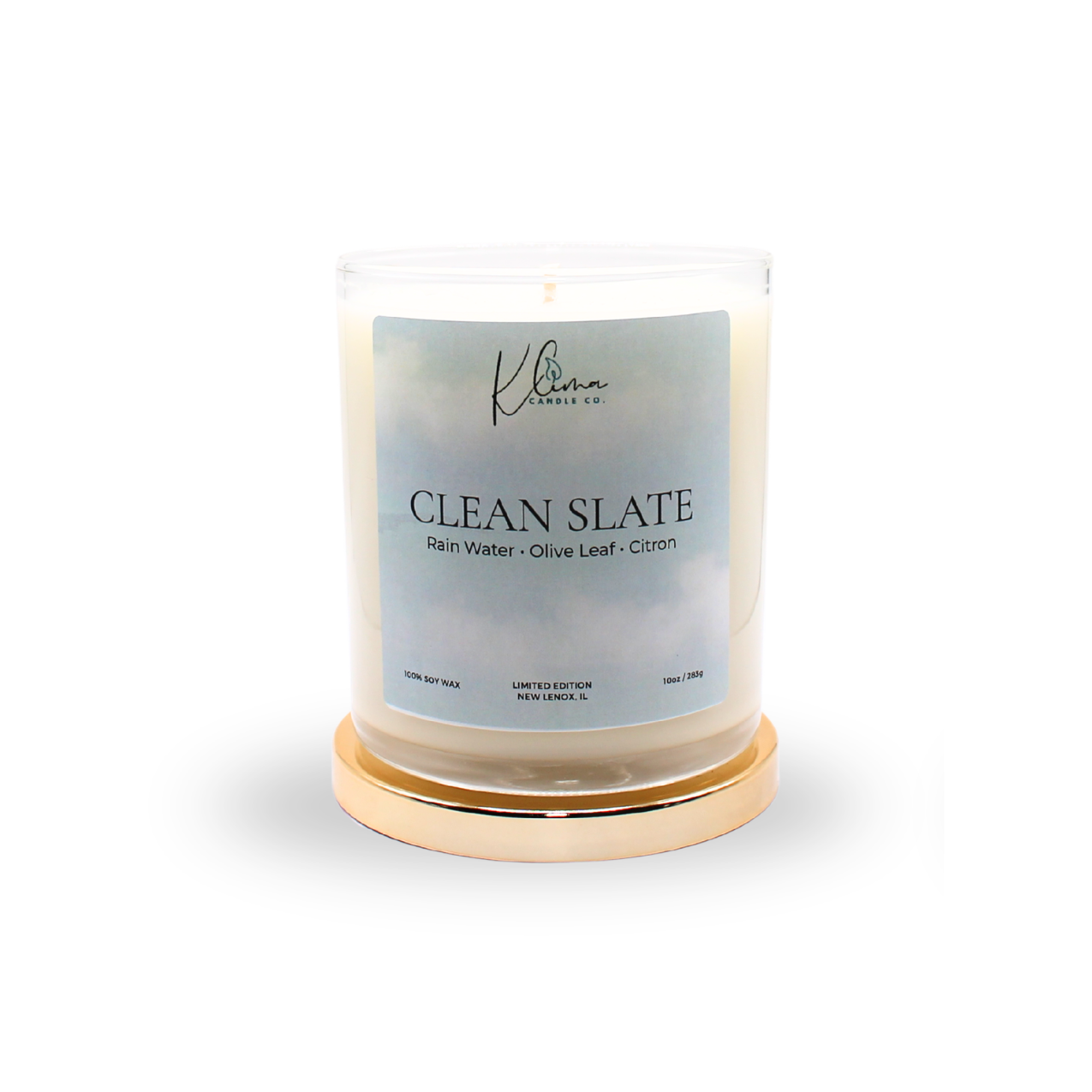 Clean Slate Candle – Rain Water, Olive Leaf & Citron