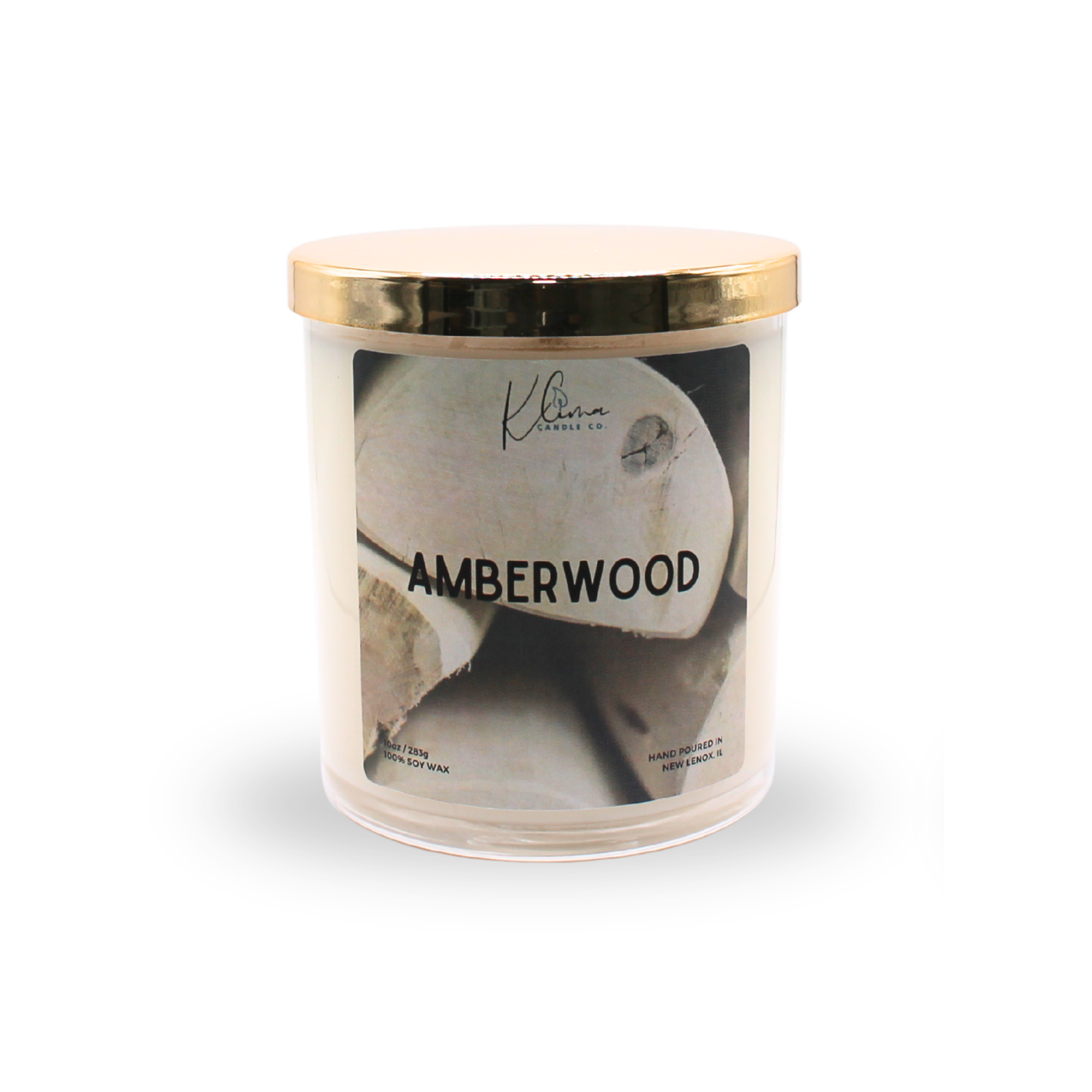 Amberwood Candle – Citrus Zest, Tonka Bean & Black Amber Resin