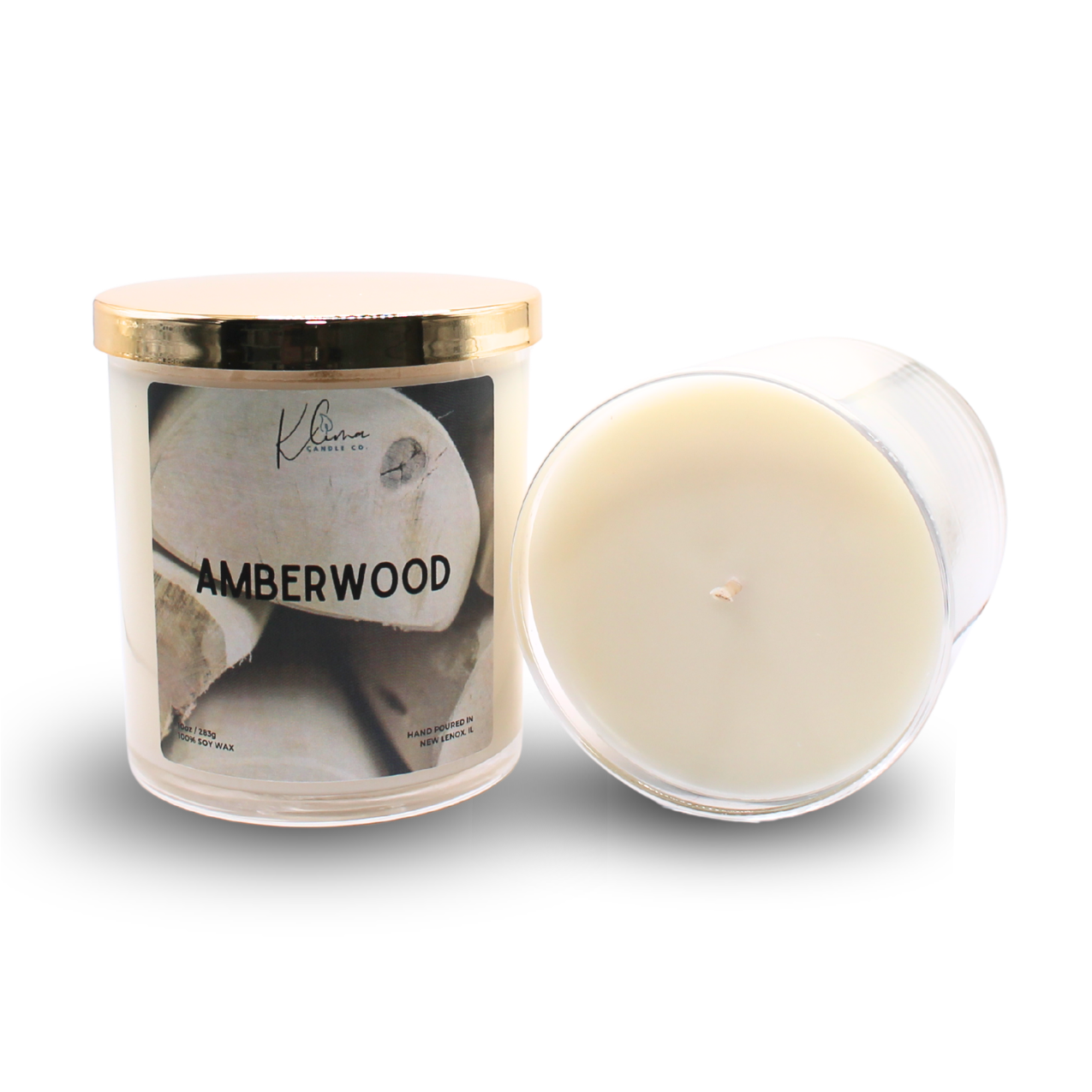 Amberwood Candle – Citrus Zest, Tonka Bean & Black Amber Resin