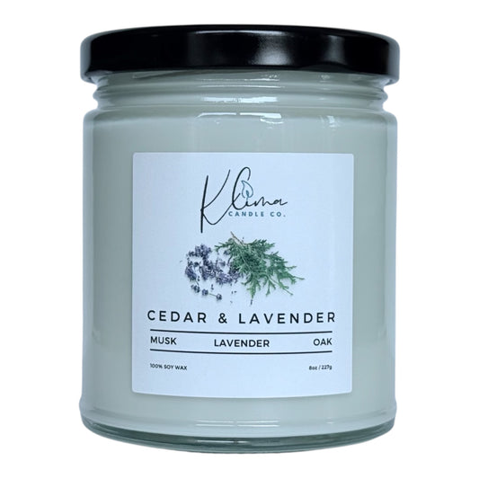 Lavender & Cedar Candle – Grounded, Fresh & Relaxing