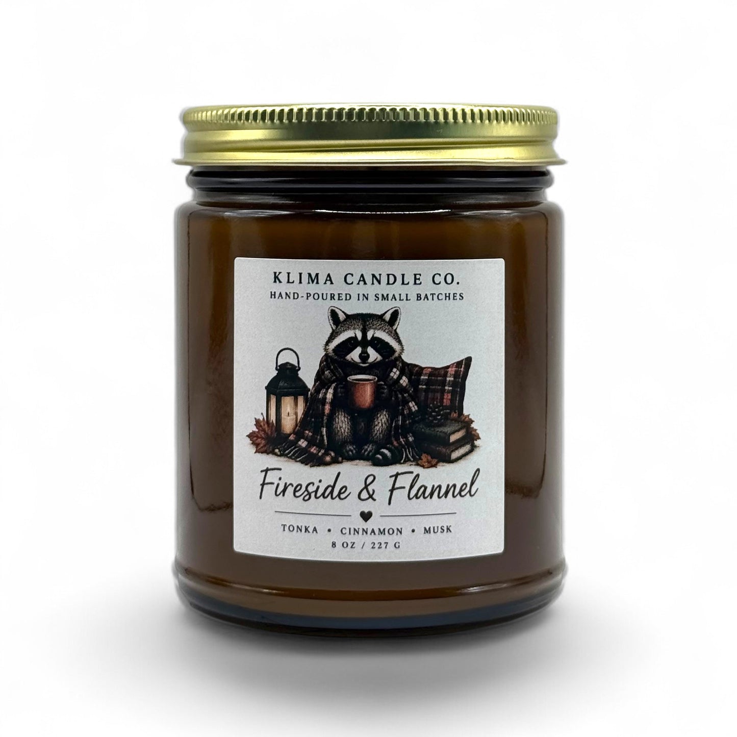 Fireside & Flannel Candle – Tonka, Cinnamon & Musk