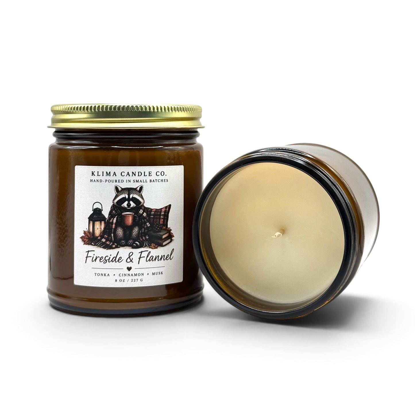 Fireside & Flannel Candle – Tonka, Cinnamon & Musk