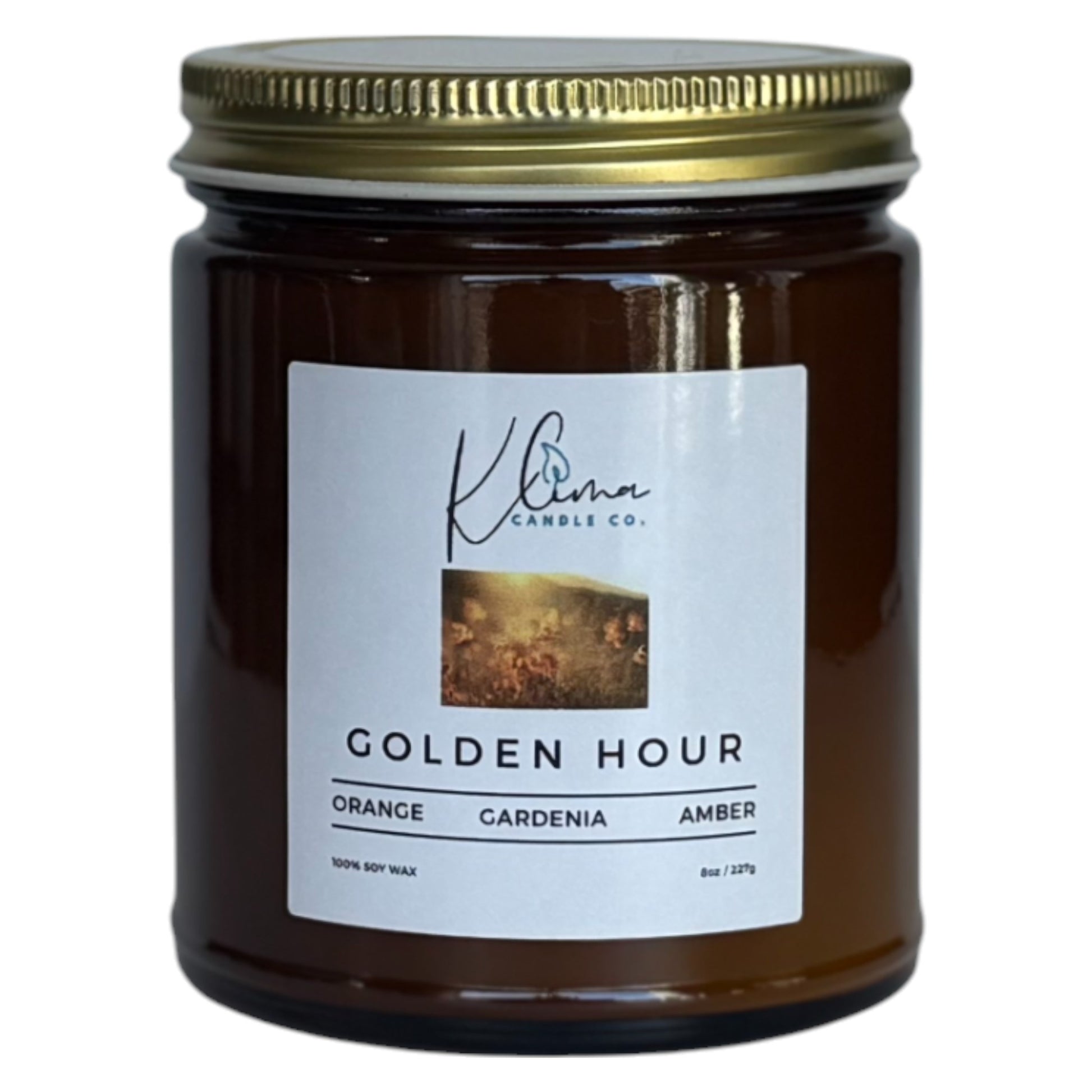 Golden Hour Candle – Orange, Gardenia & Amber