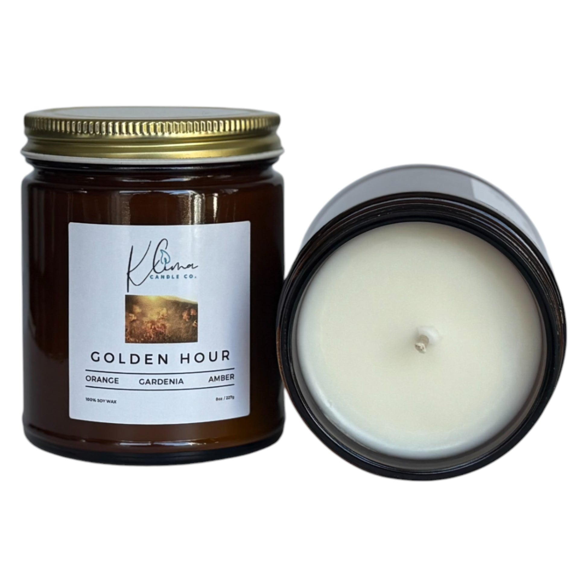 Golden Hour Candle – Orange, Gardenia & Amber