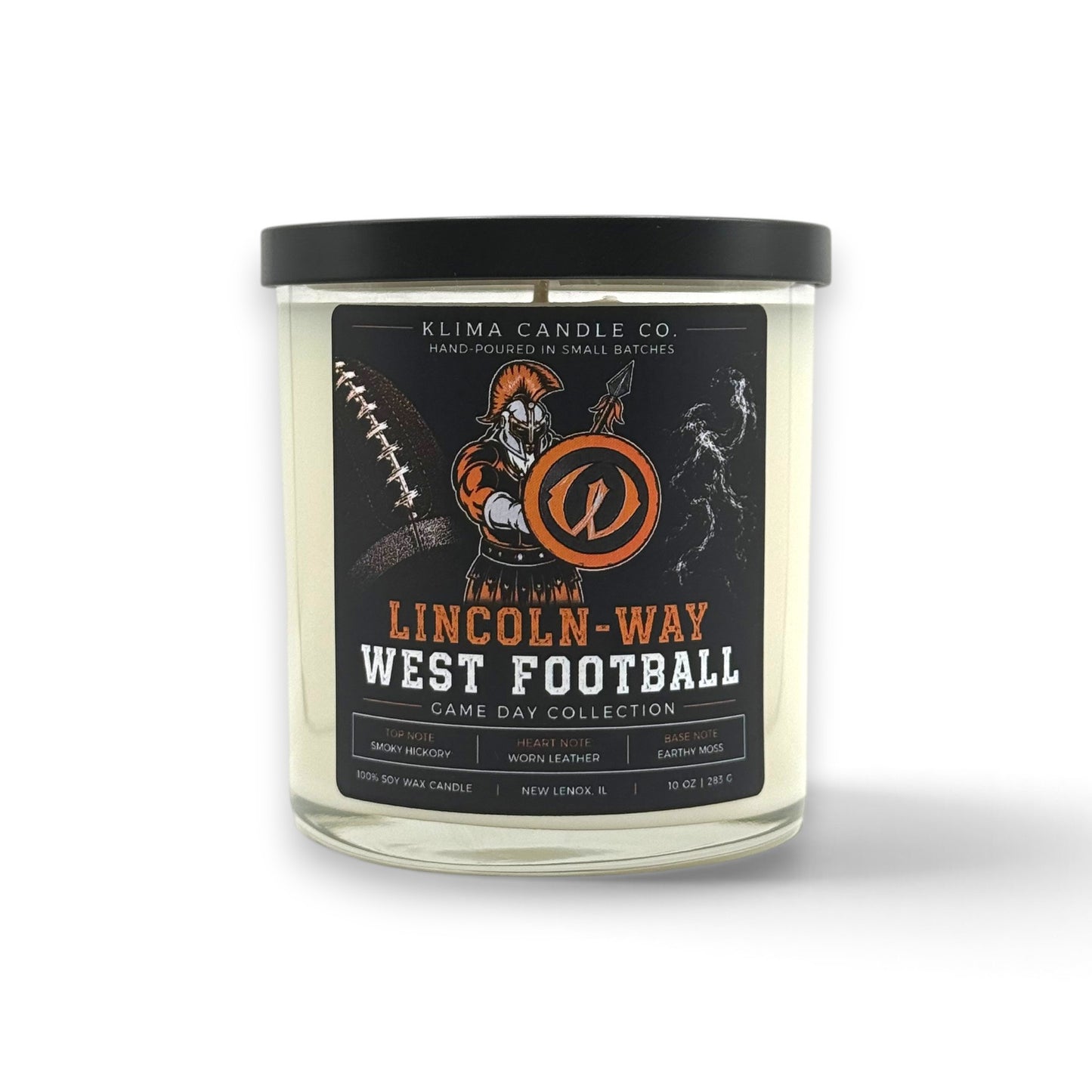 Game Day Football Candle – Smoky Hickory, Worn Leather & Earthy Moss