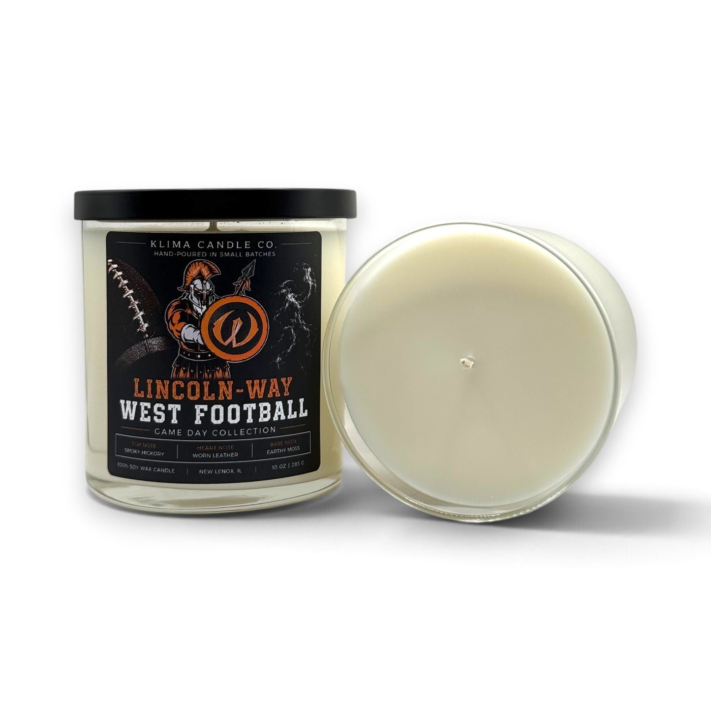 Game Day Football Candle – Smoky Hickory, Worn Leather & Earthy Moss