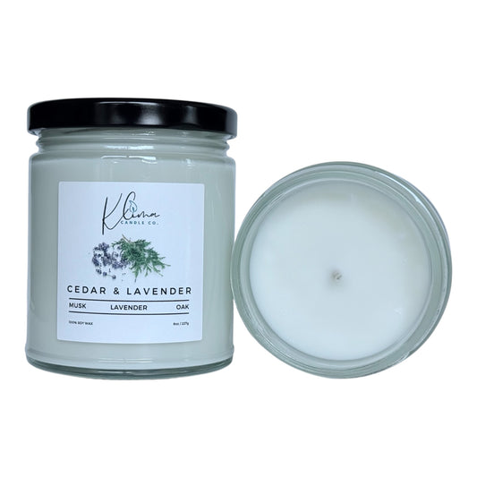 Lavender & Cedar Candle – Grounded, Fresh & Relaxing