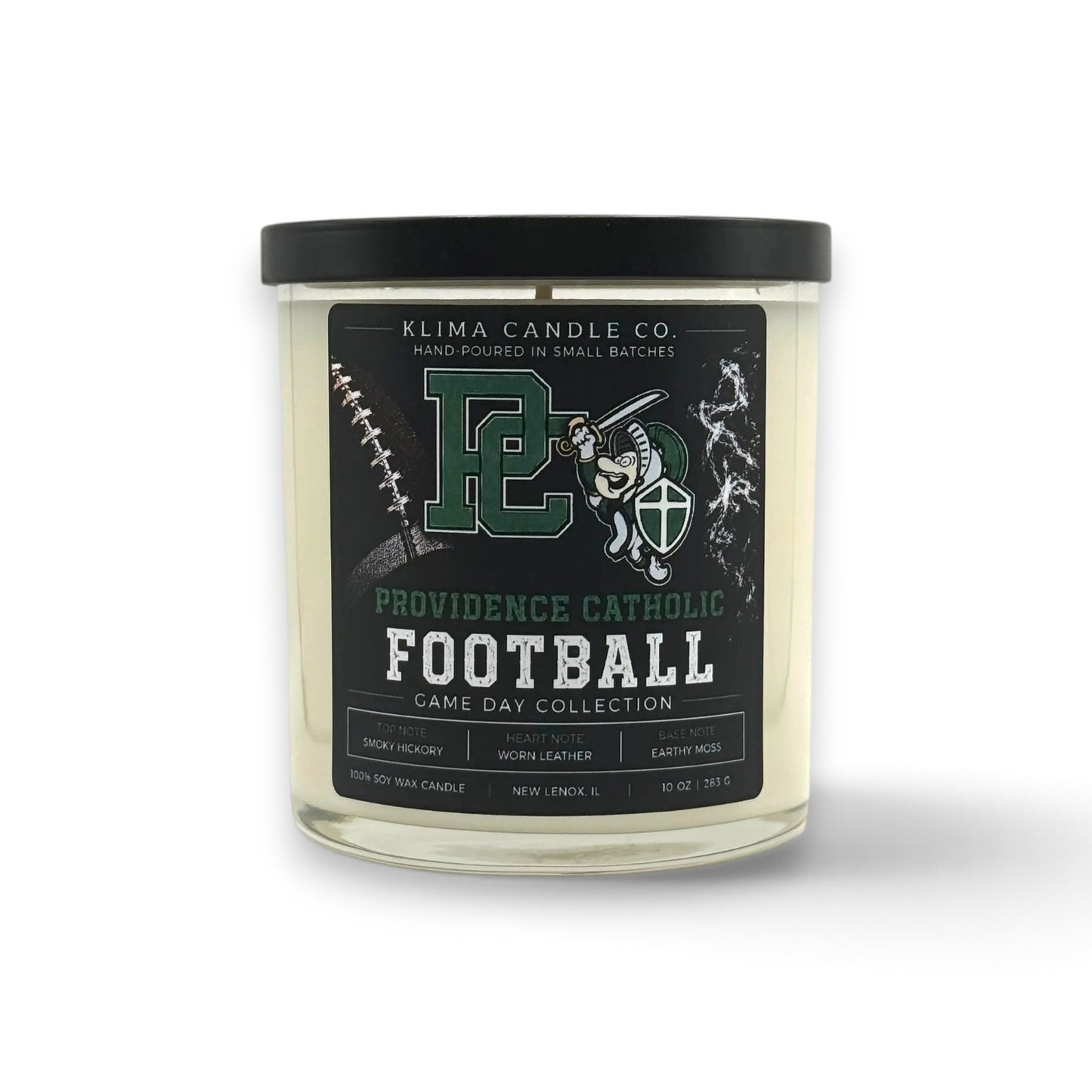 Game Day Football Candle – Smoky Hickory, Worn Leather & Earthy Moss