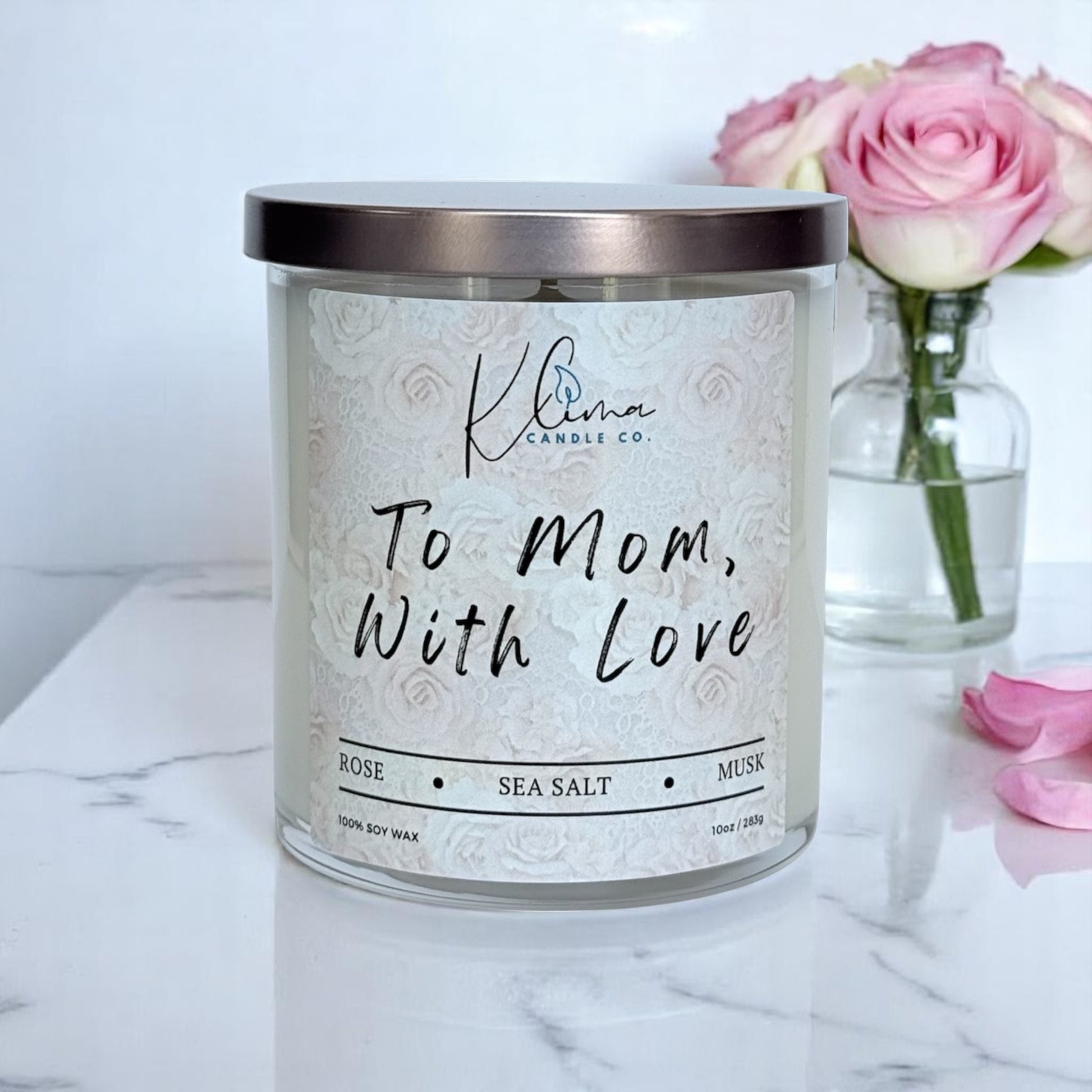 Salted Rose Candle – Rose, Sea Salt & Magnolia