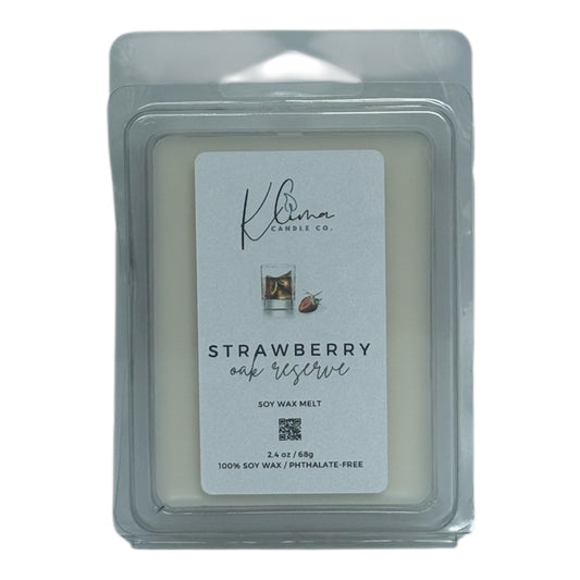 Strawberry Oak Wax Melts – Bourbon-Soaked, Woodsy & Warm